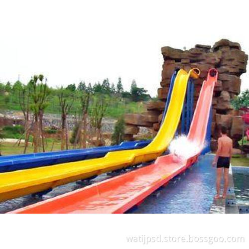 commercial family Fiberglass Free Fall Water Slide Water Pa
